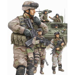 [주문시 바로 입고] TRU00424 1/35 Modern U.S.Army Armor Crewman & Infantry